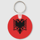 Sök efter albania nyckelringar Flagga