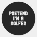 Sök efter golfspelare klistermärken Golfande