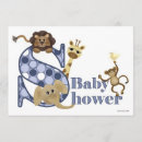 Sök efter djur baby showerinbjudan Safari