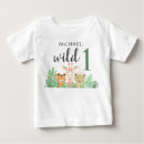 Sök efter animal bebis tshirts Vild ett