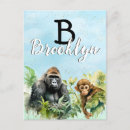 Sök efter schimpans vykort Djungel