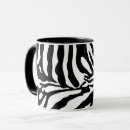 Sök efter zebra mönstrad muggar Safari