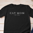 Sök efter kattmamma tshirts Enkel