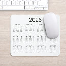 Sök efter enkel kalender musmattor Elegant