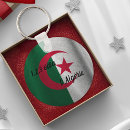 Sök efter algerier nyckelringar Algeriska flagga