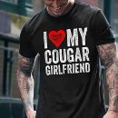 Sök efter cougar tshirts kärlek