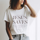 Sök efter jesus saves tshirts Bibel vers