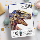 Sök efter dinosaur inbjudningar Pojke