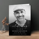 Sök efter firande av begravnings för liv programkort Foto