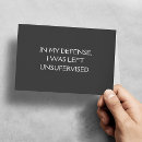 Sök efter ursäkt kort Konstig