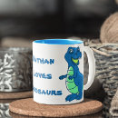 Sök efter dinosaur muggar Blå