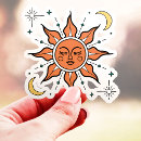 Sök efter måne klistermärken Sol