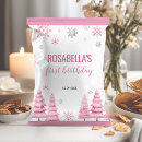 Sök efter snöflingor reklamblad Snöflinga