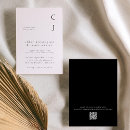 Sök efter monogram inbjudningar Modern minimalistisk