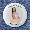 Sök efter quinceanera knappar Grattis på födelsedagen