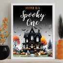 Sök efter spökat hus halloween För barn