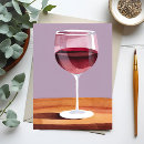 Sök efter rött vin vykort Röd