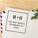 Sök efter monogramreturadress Par