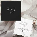 Sök efter wedding monogram fyrkantiga inbjudningar Par