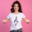 Sök efter music gravid tshirts Treble clef