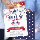 Sök efter flaggor 11x14 inbjudningar Stars och stripes