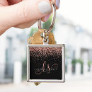 Sök efter glitter nyckelringar Monogrammet