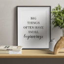 Sök efter början posters Minimalistisk