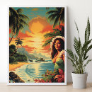 Sök efter vintage travel posters Färgstark