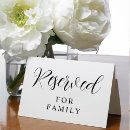 Sök efter reservera kort Reserverat bord tecken