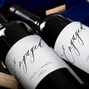 Sök efter bröllop vinetiketter Enkel elegant