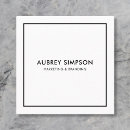 Sök efter skönhet visitkort Minimalistisk