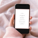 Sök efter chicens moderna elegant bröllop inbjudningar Brud