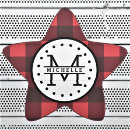 Sök efter monogram stjärnformade klistermärken Namn