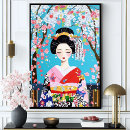 Sök efter japanska blommor konst Kimono