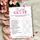 Sök efter gäster inbjudningar Rosa