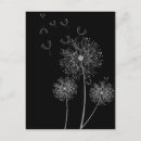 Sök efter svartvita blommor vykort Enfärgad