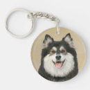 Sök efter original runda nyckelringar Hund