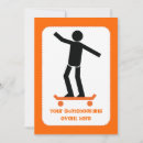 Sök efter skateboarder inbjudningar Orange