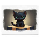 Sök efter svart katt för tecknad posters Djur