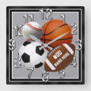 Sök efter fotboll klockor barnrum Baseboll