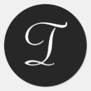 Sök efter monogram t klistermärken Elegant
