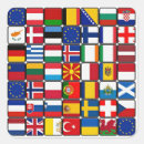 Sök efter internationell flagga klistermärken Land