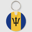 Sök efter barbados nyckelringar Flagga