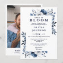 Sök efter blod inbjudningar Baby i blomma