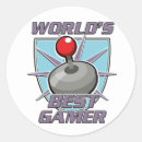 Sök efter gamer runda klistermärken Styrenhet