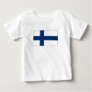 Sök efter finland bebis kläder Flagga av finland