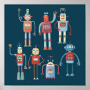 Sök efter intelligens posters Robot