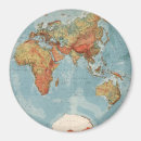 Sök efter karta av världen magneter Vintage