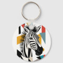 Sök efter zebra runda nyckelringar Afrika