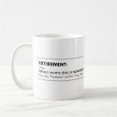 Sök efter pensionering kaffemuggar För honom